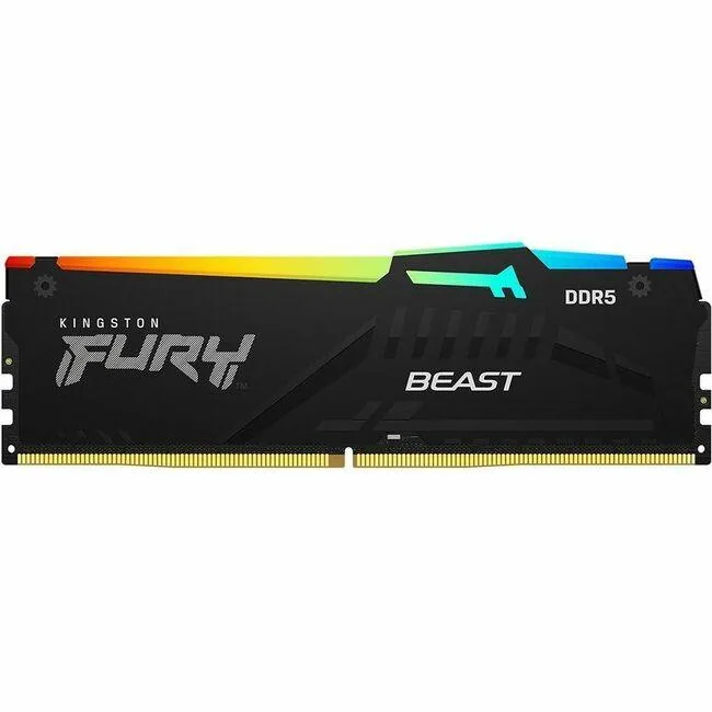 Kingston Technology Corp. Kingston Technology Corp. FURY Beast 16GB DDR5-6000 CL36 RGB desktop RAM — photo du produit