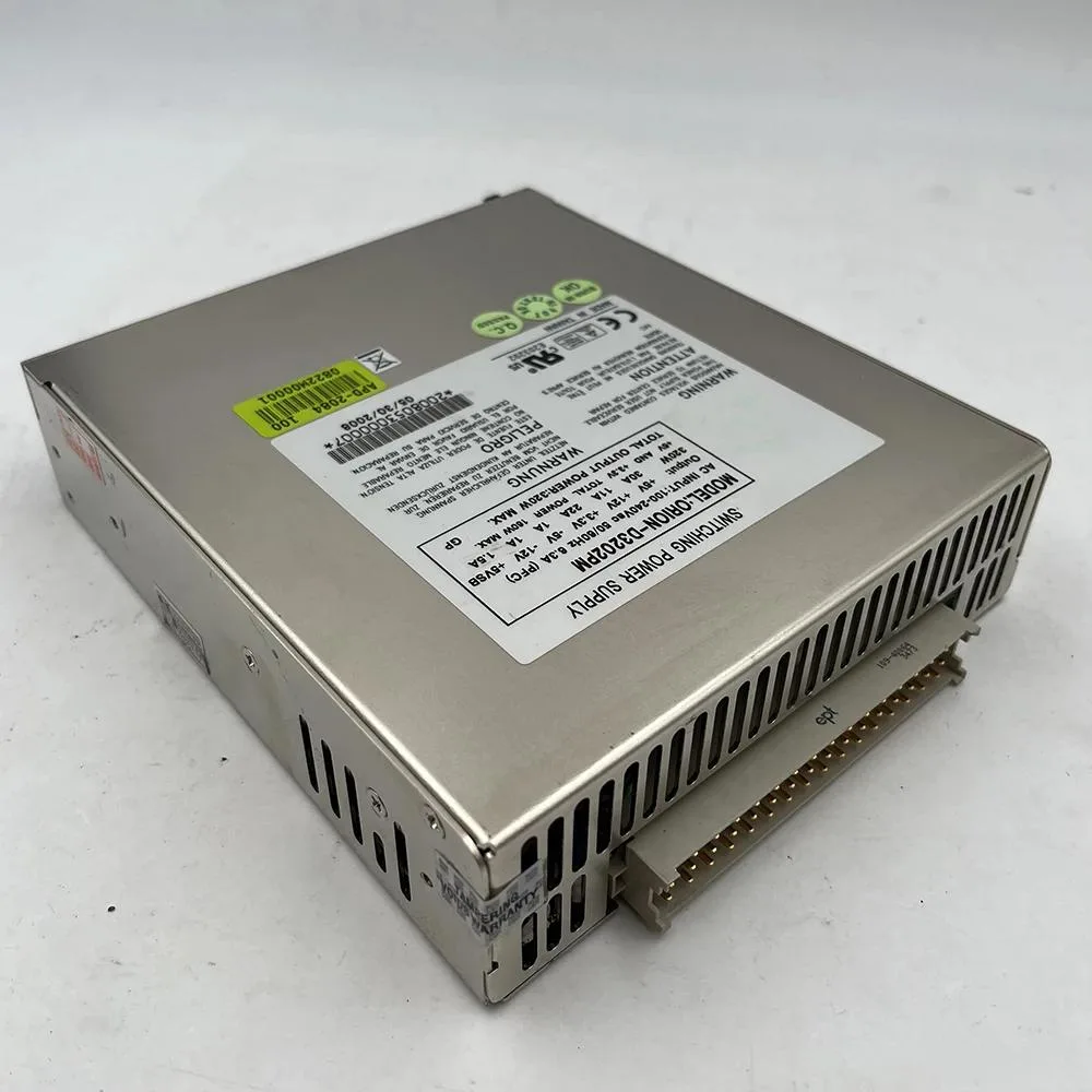 Rectangular ATX power supply unit in metal finish