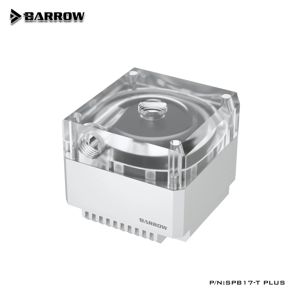 Barrow Mods Barrow Mods PLUS 17W PWM Pump Aluminum Radiator Cover Silver — fotografia produktu