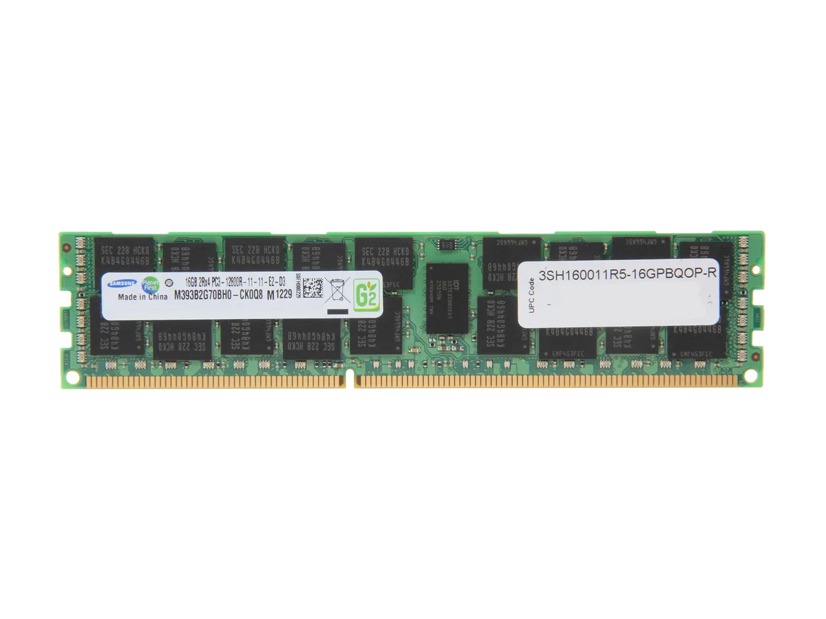 SAMSUNG SAMSUNG M393B2G70BH0-CK0Q8 16GB DDR3 1600 ECC Registered server RAM — 제품 사진