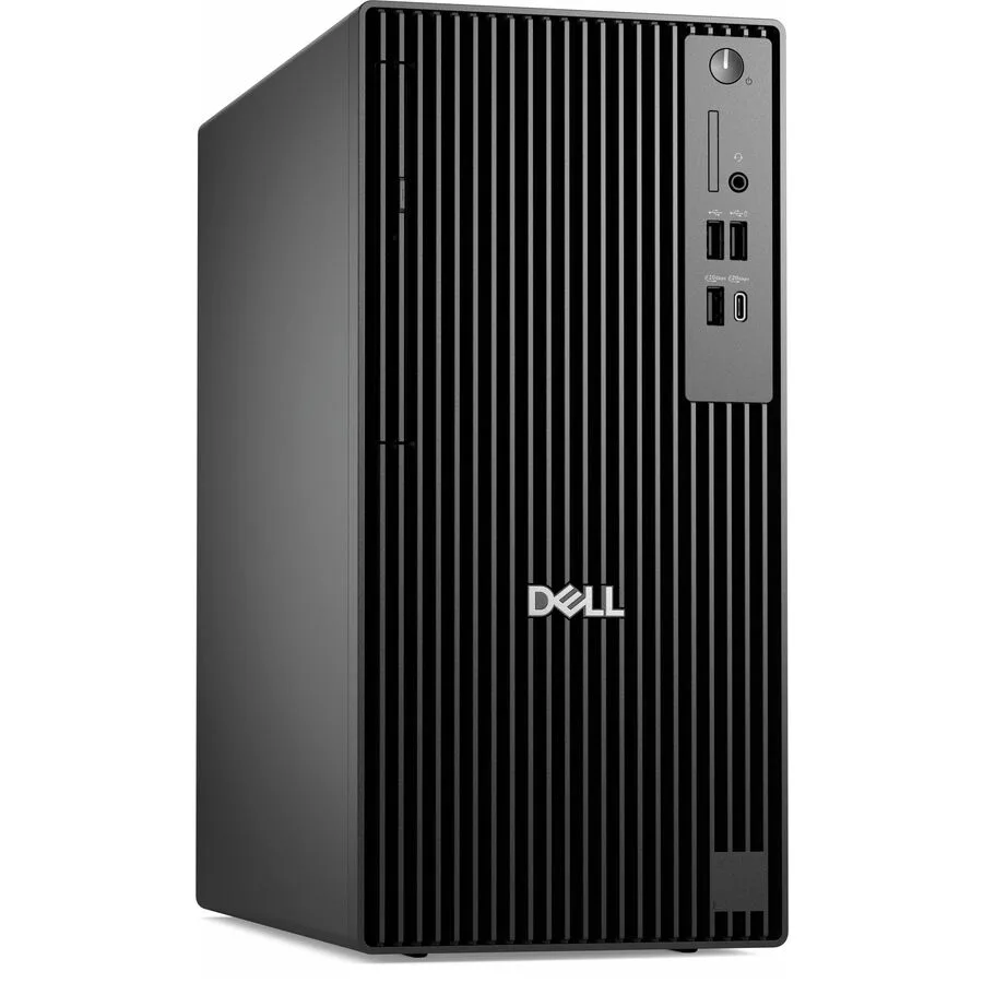 Tower desktop PC in dark finish with DVD drive slot visible