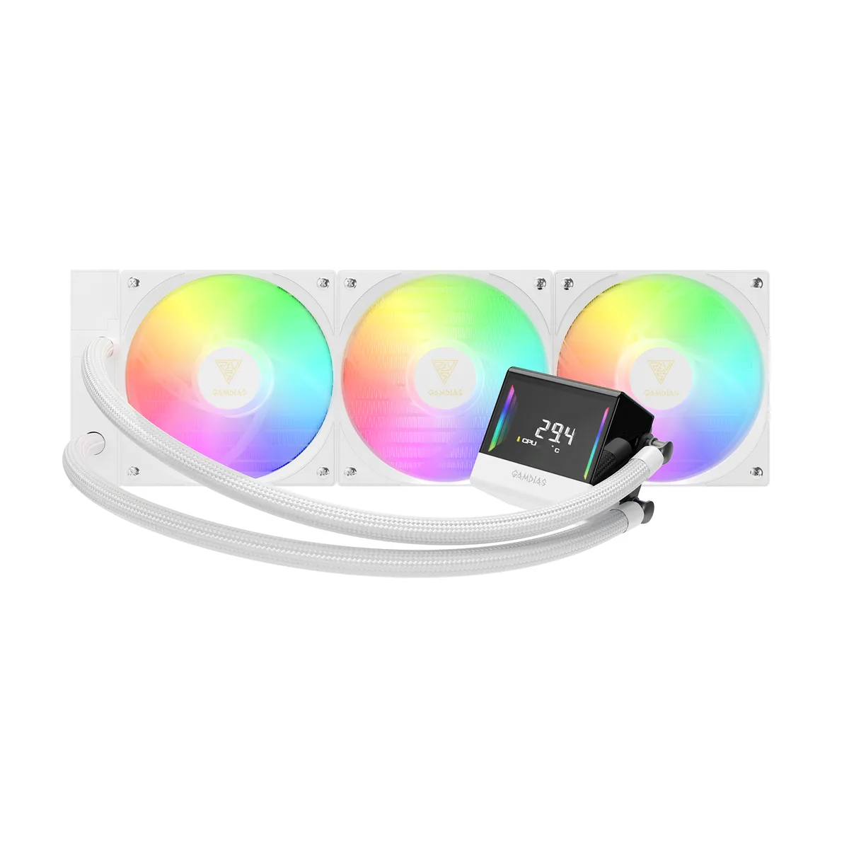 GAMDIAS Technology GAMDIAS Technology GD-CHIONE E4-360V2WH 360mm liquid cooler — product photo