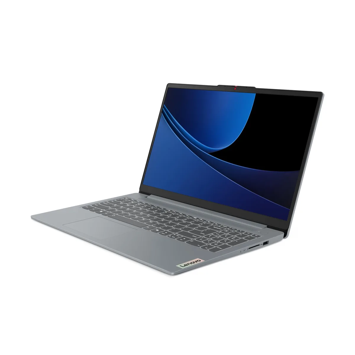 Gray Lenovo IdeaPad Slim 3 15.6 inch laptop closed view