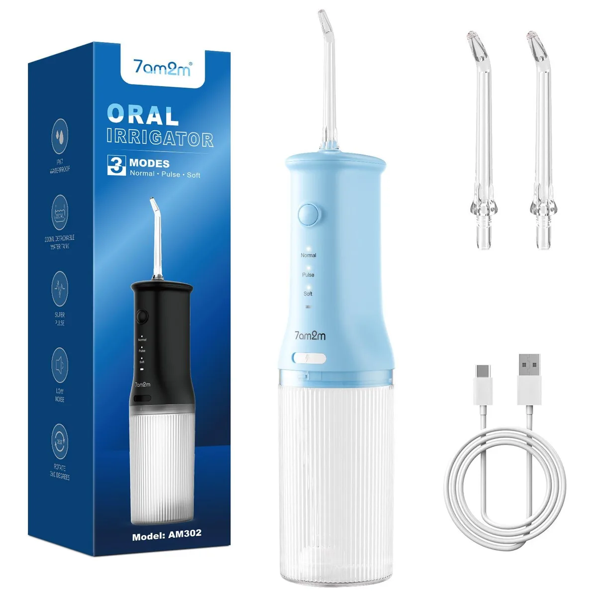 7AM2M AM302 Oral Care 220 ml 15 day battery IPX7 — produkto nuotrauka