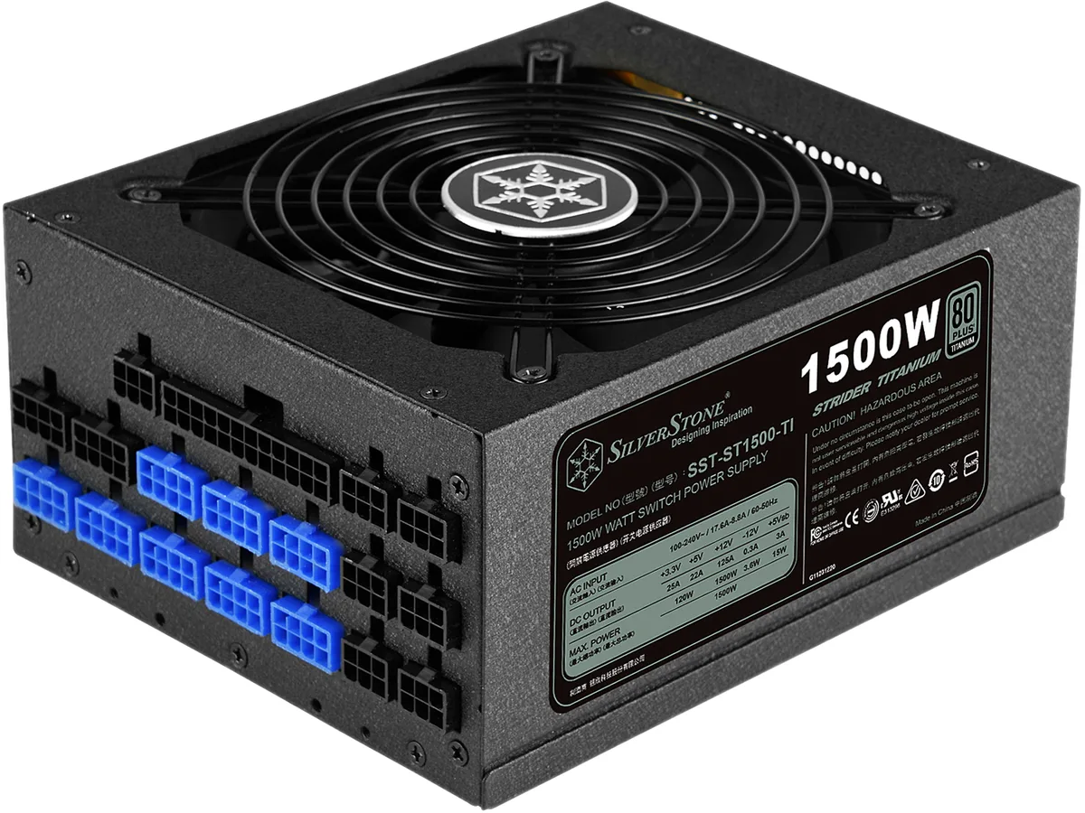 Silverstone Silverstone PS-ST1500-TI 1500W ATX power supply — product photo