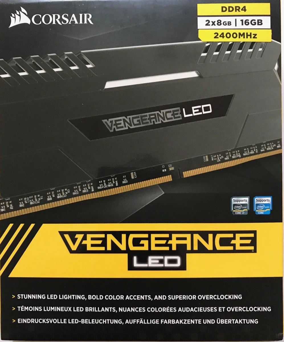 Corsair Corsair Vengeance 2x8GB DDR4 2400MHz Desktop RAM Black — photo du produit