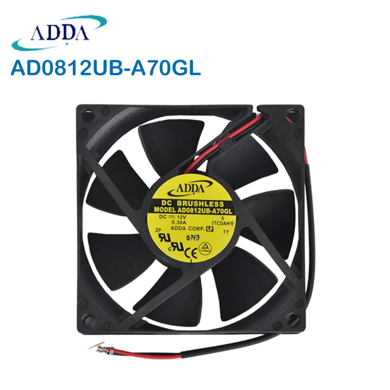 Fans Fans AD0812UB-A70GL 8025 12V 0.30A 3400RPM case fan — product photo