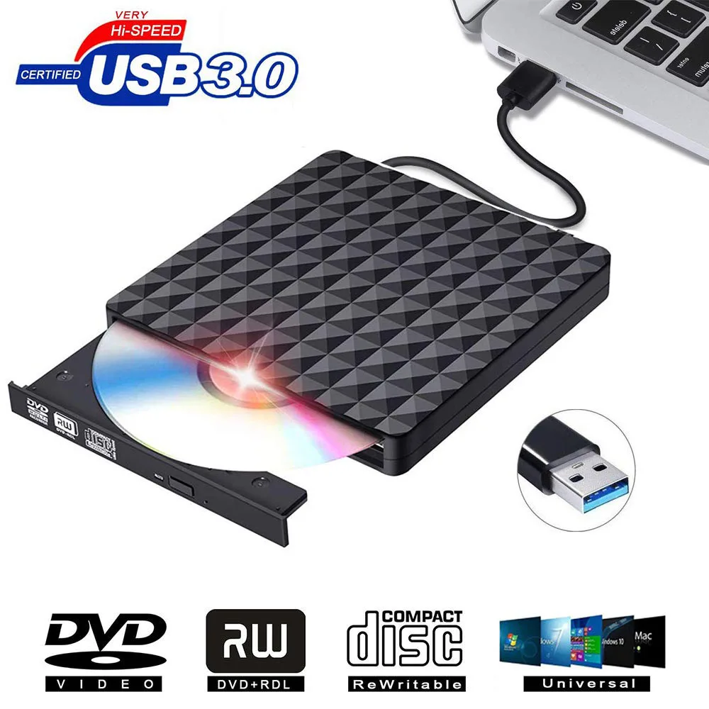 LUOM LUOM TF3D416G3200HC16FDC01 Diamond Pattern External CD DVD Drive USB 3.0 — fotografia produktu