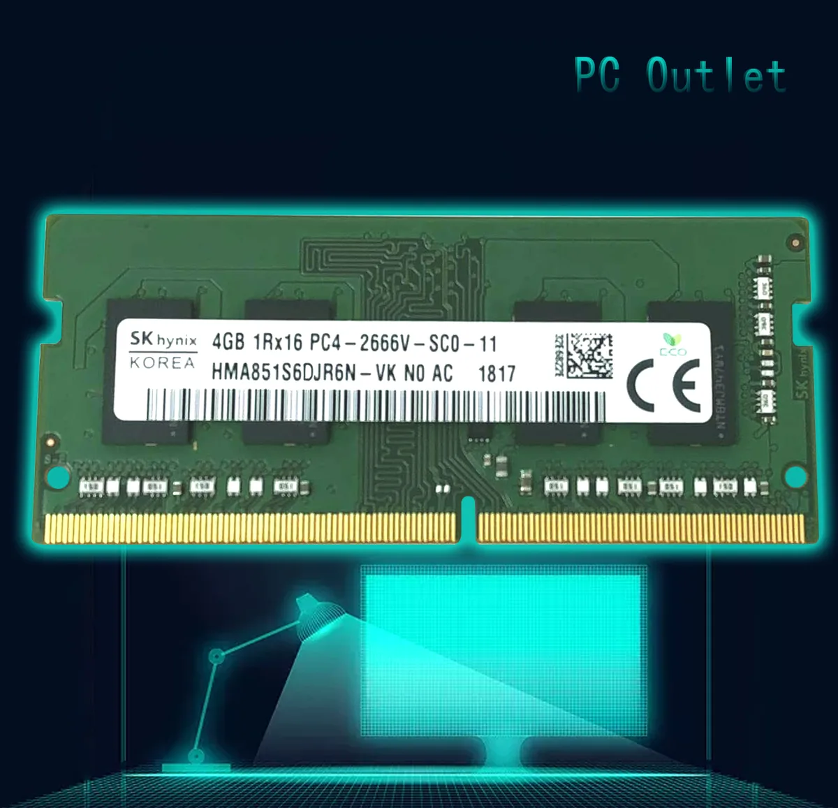 SK hynix SK hynix HMA851S6DJR6N-VK 4 GB DDR4 2666 laptop RAM — foto produk