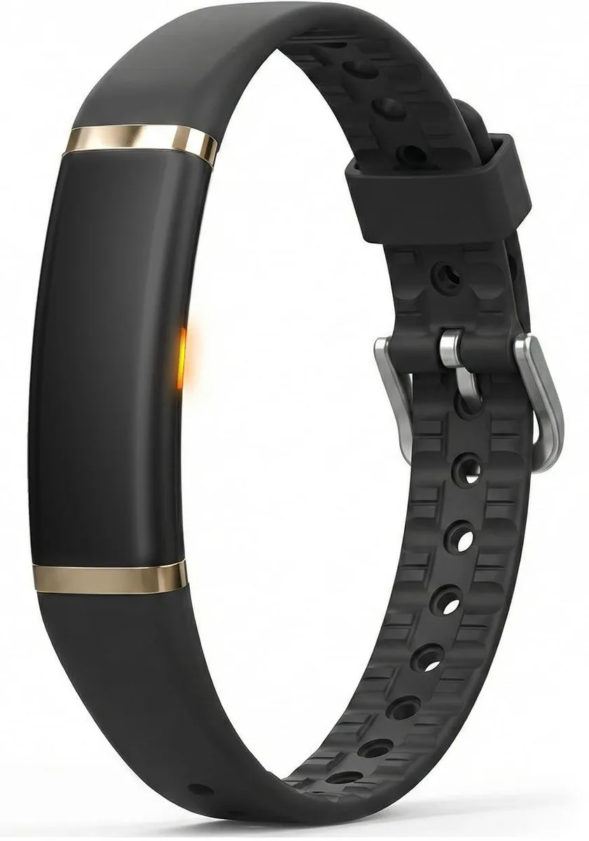 FITVII Screenless Activity Tracker Black Ultra Slim 10-Day Battery IP68 Bluetooth 5.0 — product photo