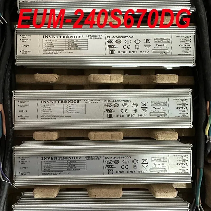 Rectangular metal power supply unit with waterproof casing and cable connections