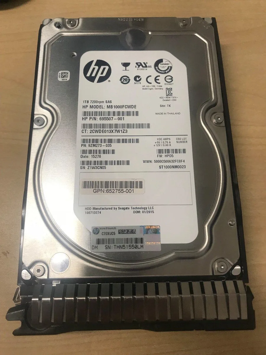 HP HP MB1000FCWDE 1 TB 7200 RPM SAS 3.5 internal hard drive — foto del producto