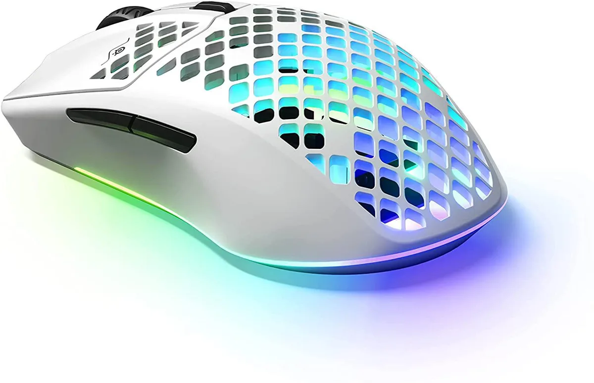 SteelSeries SteelSeries Aerox 3 Wireless Snow Edition gaming mouse — Produktfoto
