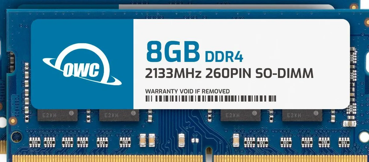 OWC OWC 16GB (2x8GB) DDR4 2133MHz CL15 260-pin SODIMM laptop RAM — fotografie produktu