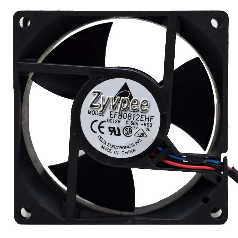 Zyvpee Zyvpee EFB0812EHF R00 80x32mm 12V .68A 3-pin ball bearing case fan — foto produk