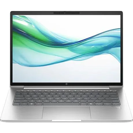 Silver HP ProBook 445 G11 14 inch laptop closed lid