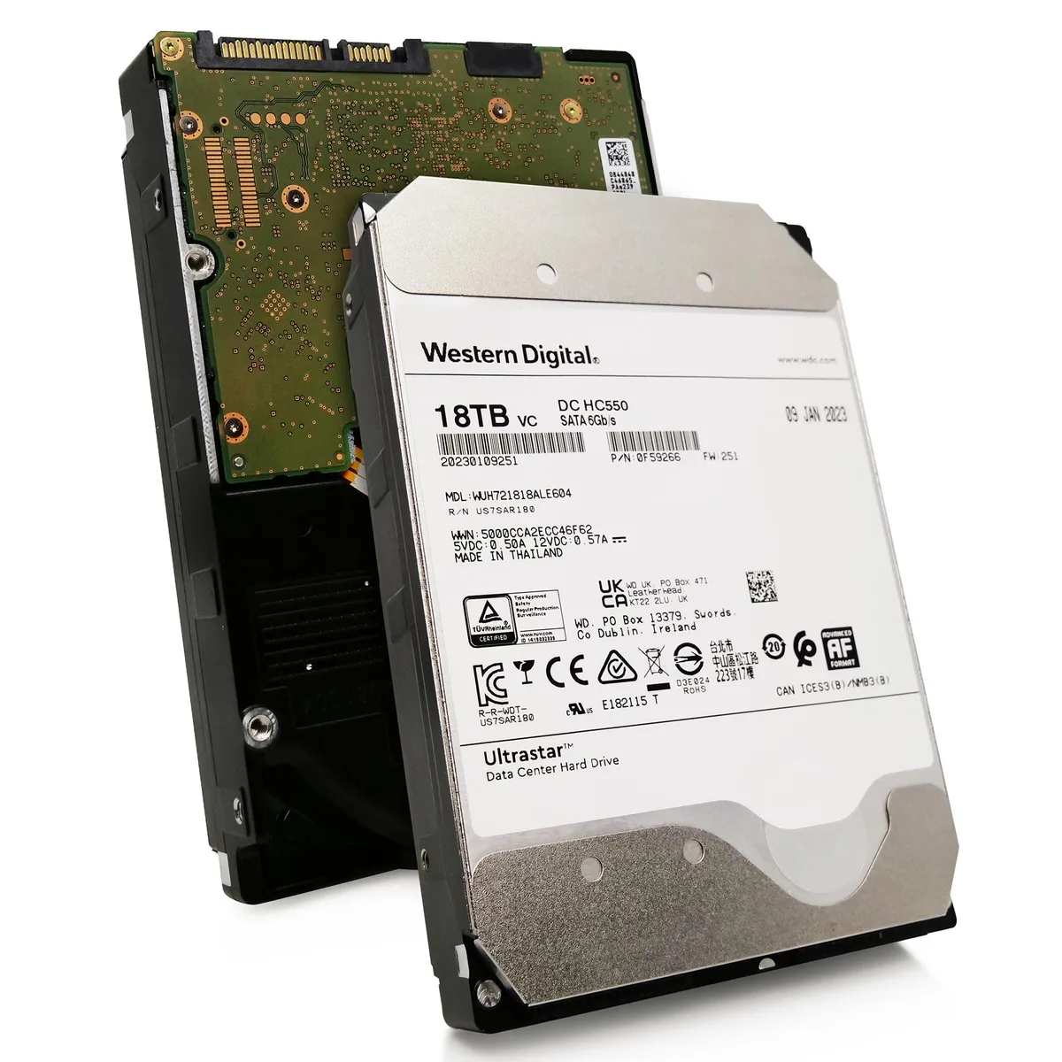 Western Digital Western Digital Ultrastar DC HC550 18TB SATA 3.5" internal hard drive — foto del producto