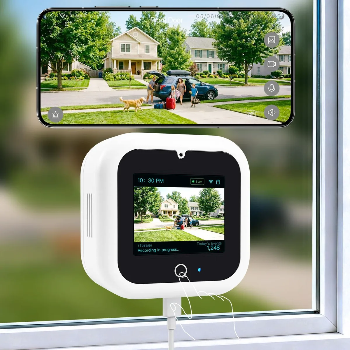  IdeaBeam BF-W20S 3K 5MP Indoor Window Camera with Back Screen — снимка на продукта
