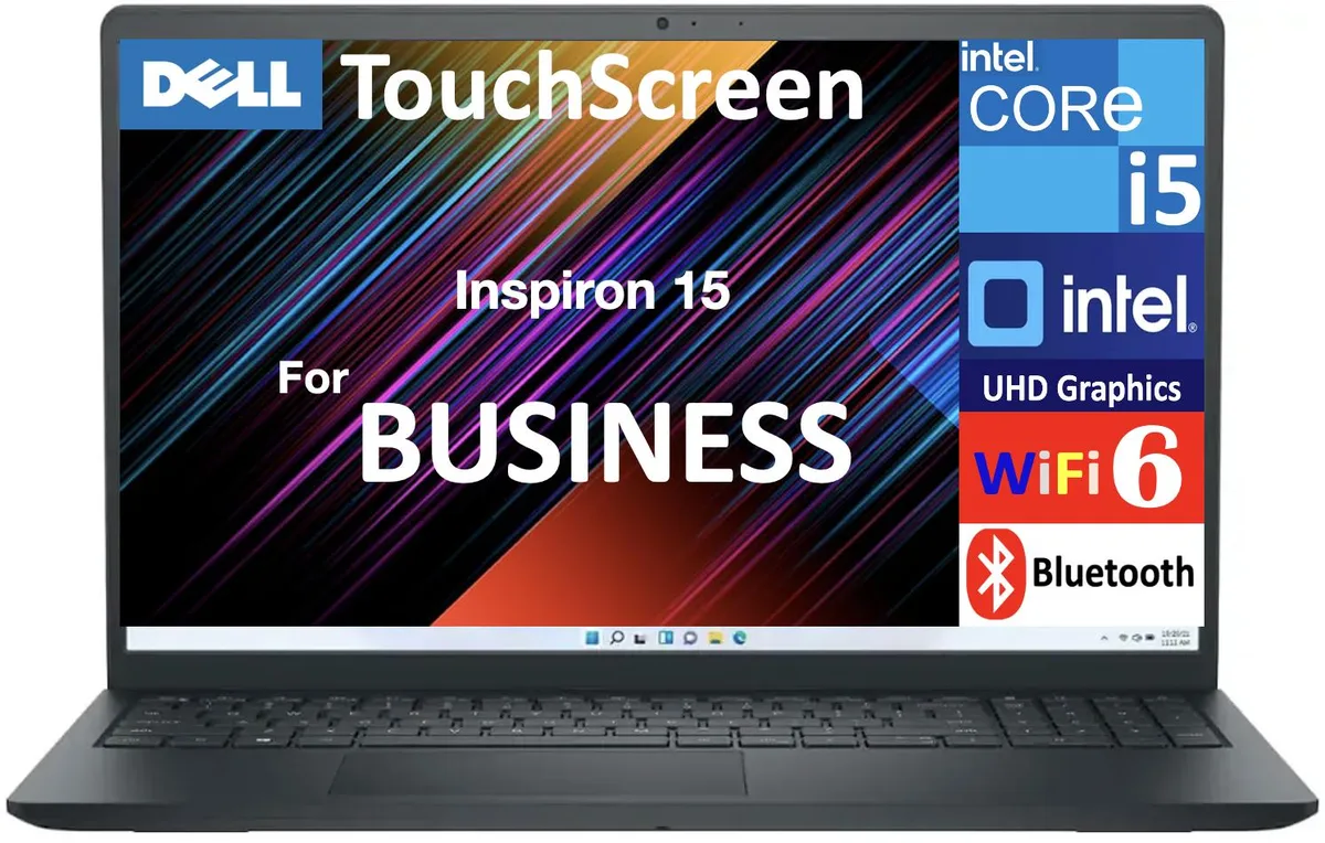 DELL DELL Inspiron 15 laptop i5-1334U 32GB DDR4 128GB SSD + 1TB HDD 15.6" Touchscreen — photo du produit