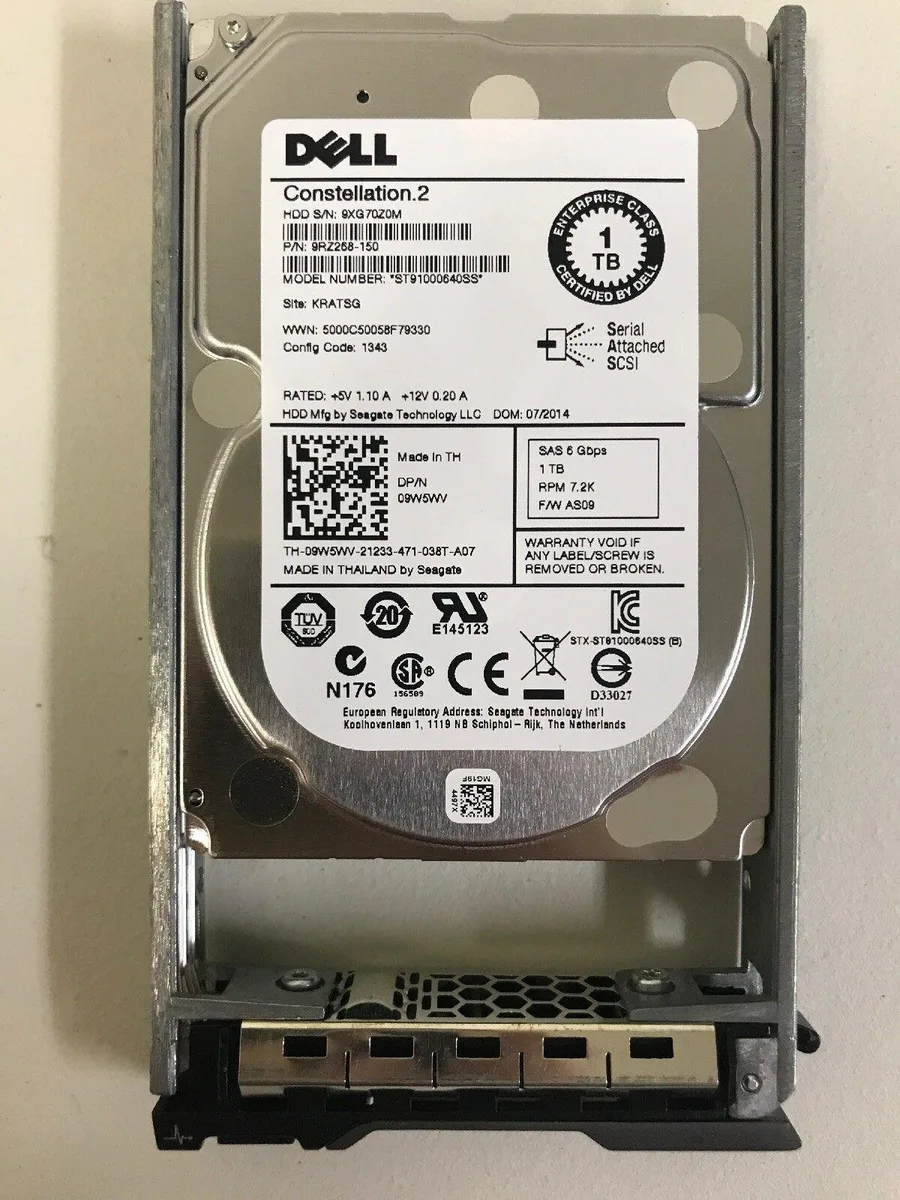 DELL DELL ST91000640SS 1TB 7200RPM 2.5" SAS internal hard drive — foto del producto