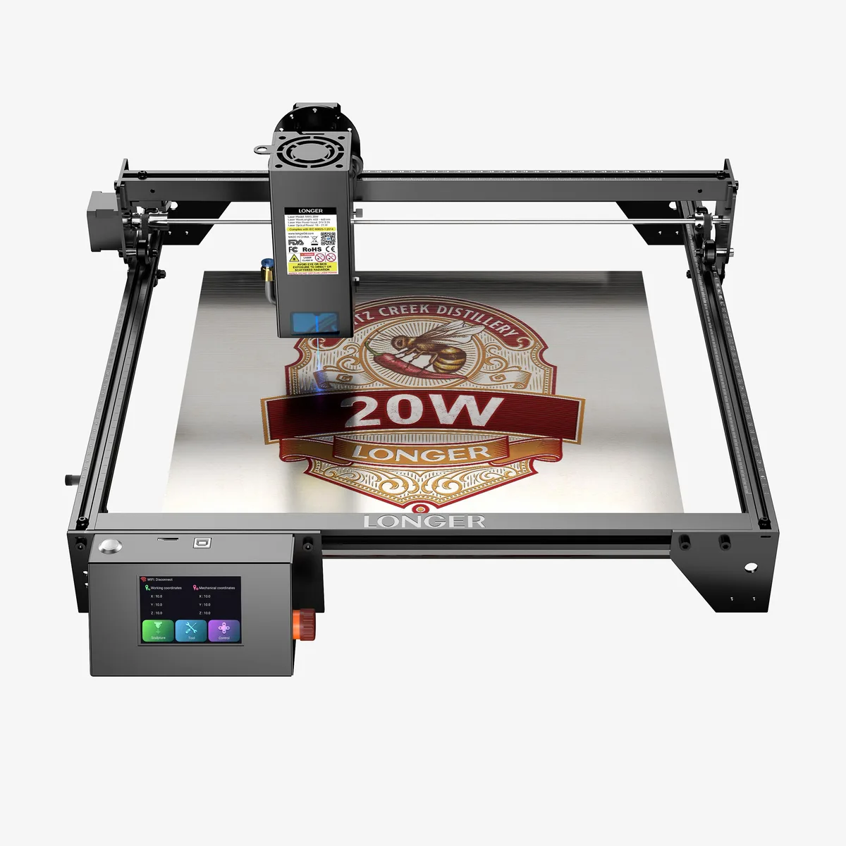LONGER LONGER RAY5 20W laser engraver 15.75x14.37in — 제품 사진