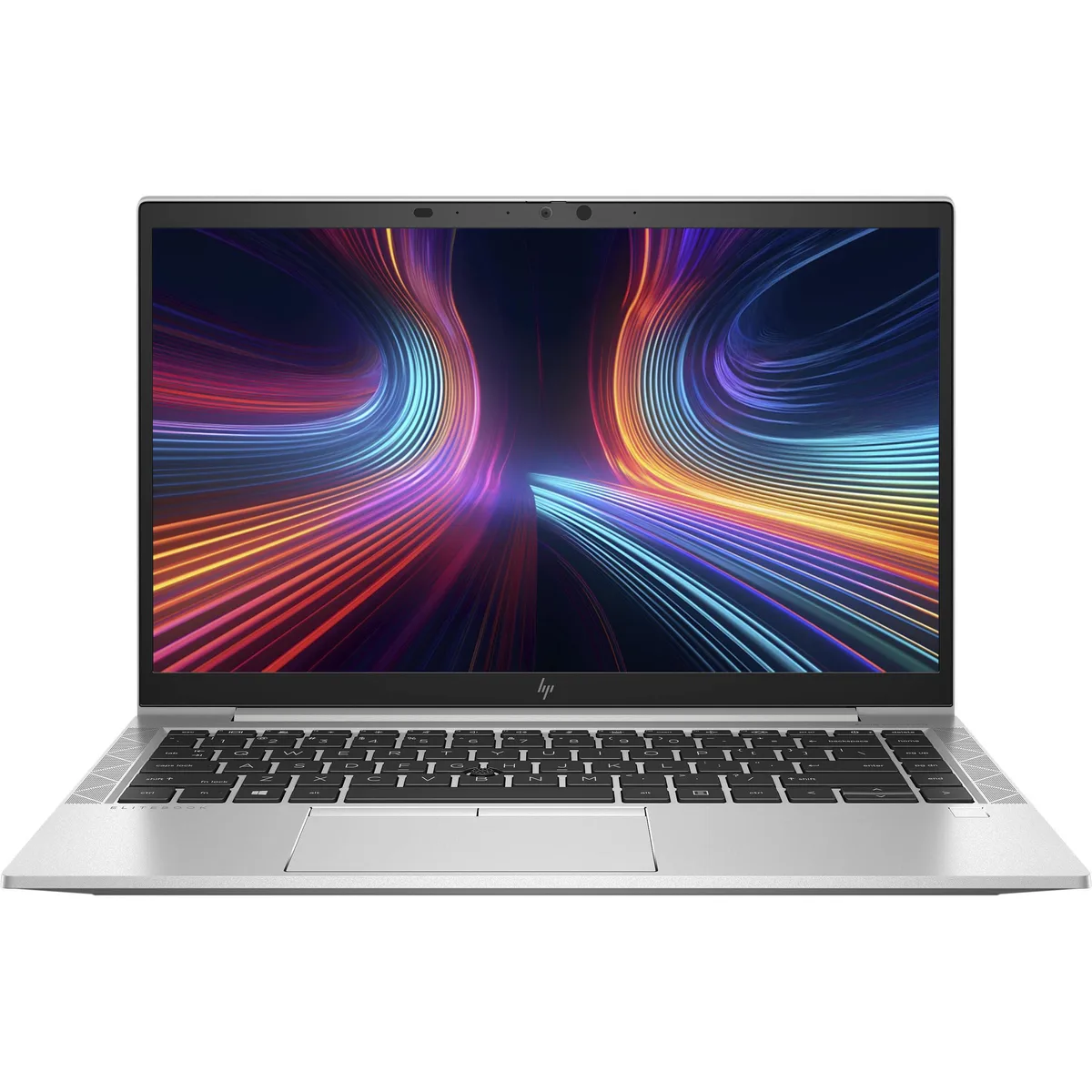 Silver 14.0 inch business laptop, non-touch FHD display, aluminum chassis with visible wear