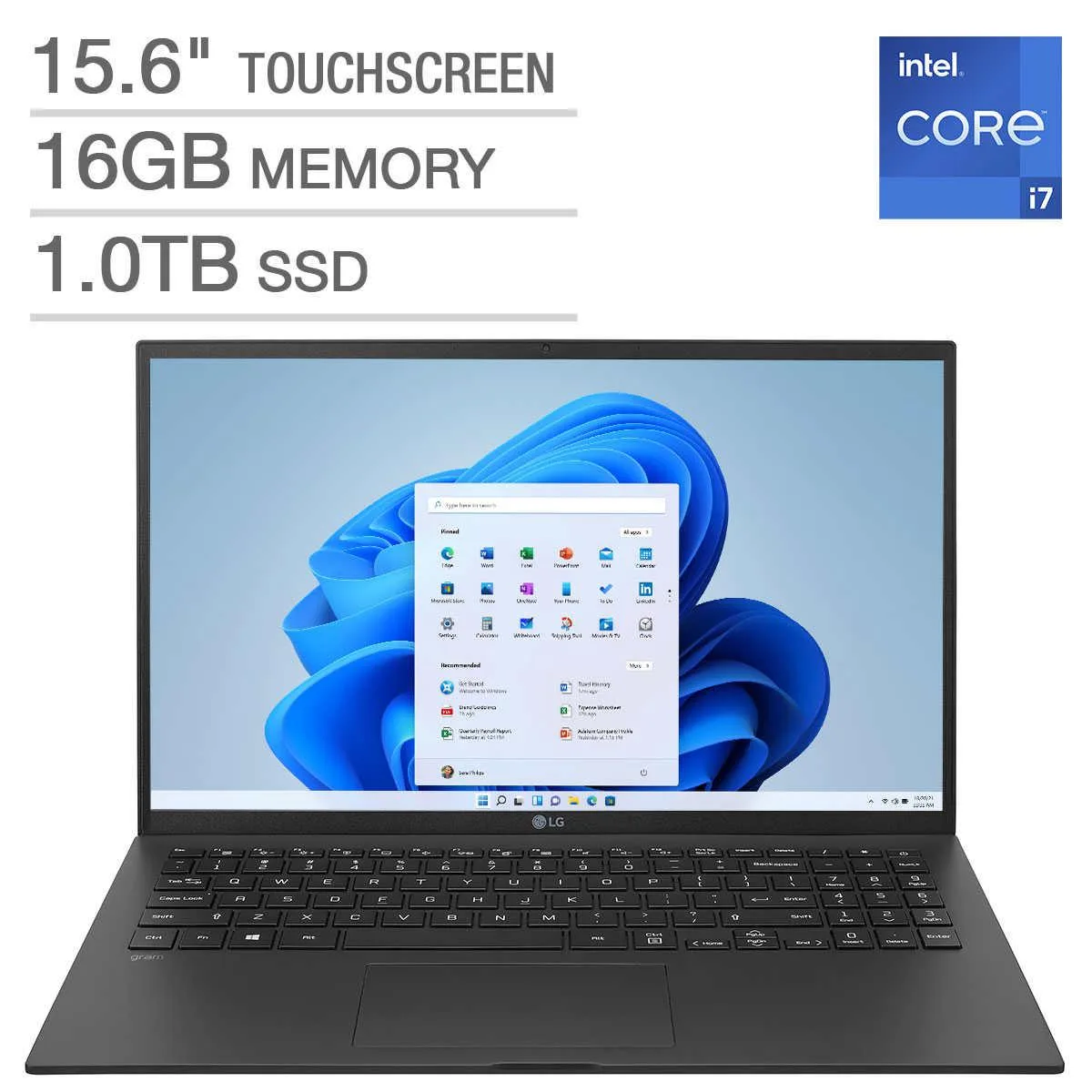 LG Electronics LG gram 15 15.6" Touchscreen i7-1195G7 16GB 1TB SSD — 商品写真