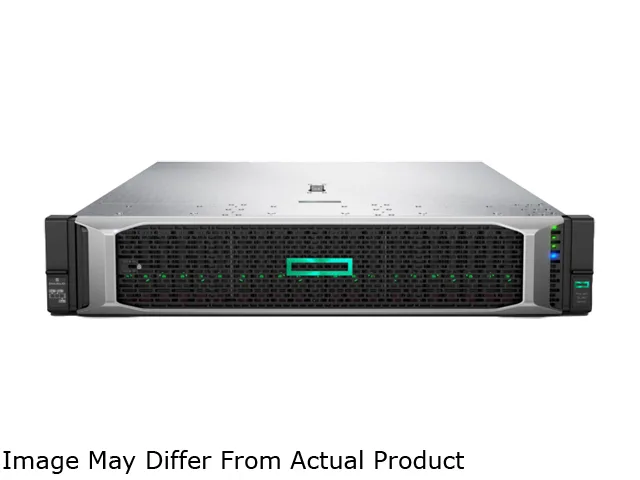 Silver 2U rack server with twelve front drive bays