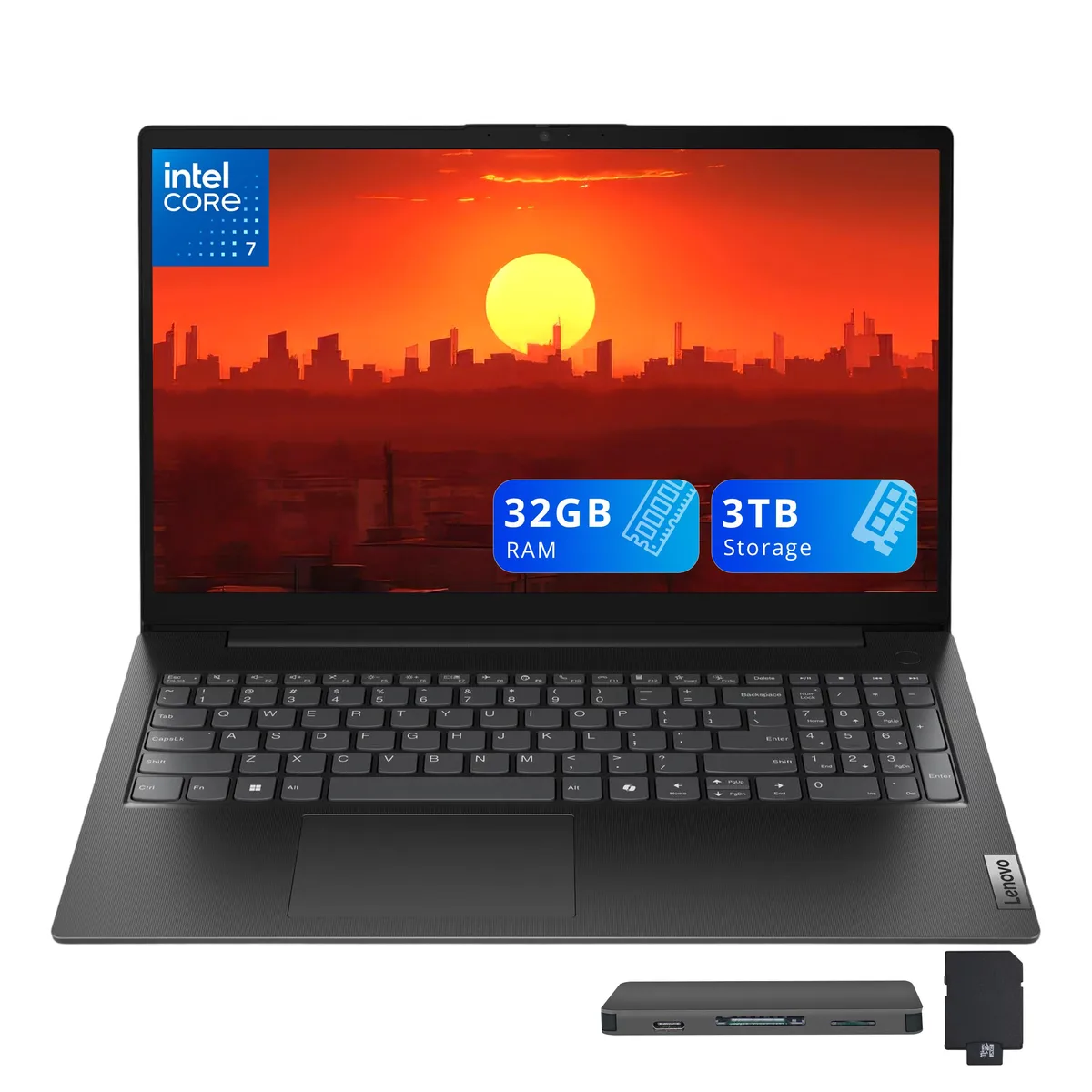 Lenovo Lenovo V15 Gen 5 15.6" FHD Business Laptop Intel Core 7 240H 32GB 2TB SSD+1TB Dock Black — fotografija proizvoda