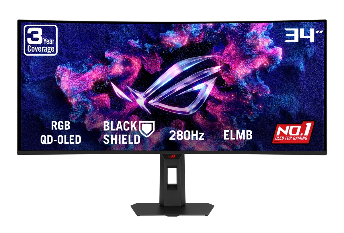 ASUS ASUS ROG Strix XG34WCDMS 34" QD-OLED 280Hz gaming monitor — product photo