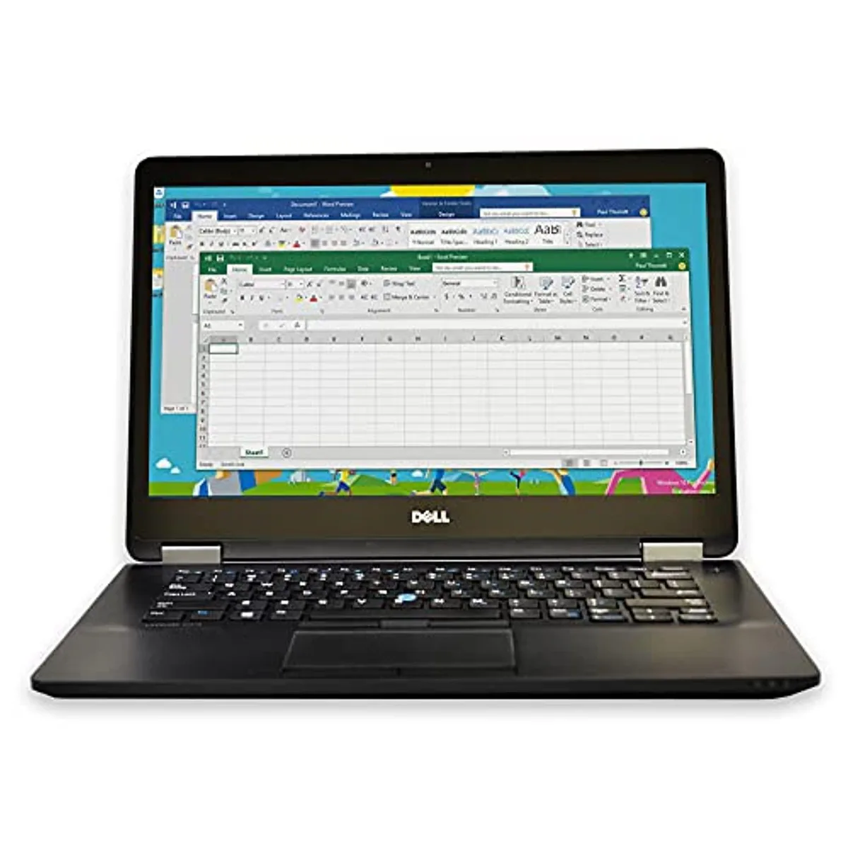 Silver 14 inch Dell Latitude E7470 laptop closed view
