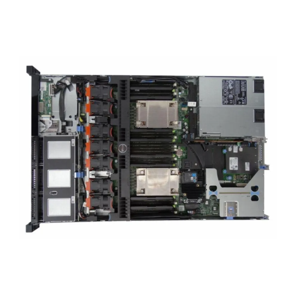 Dell PowerEdge R630 1U rack server, silver front bezel with eight 2.5-inch drive bays