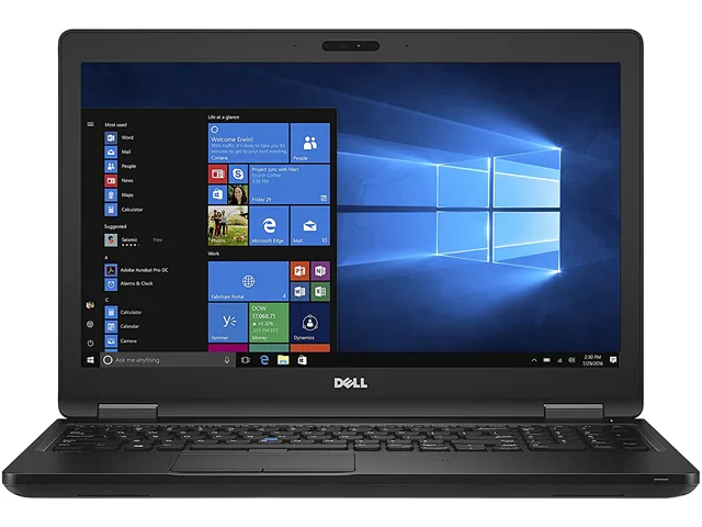 Black Dell Latitude 5580 15.6 inch laptop, Grade B wear visible