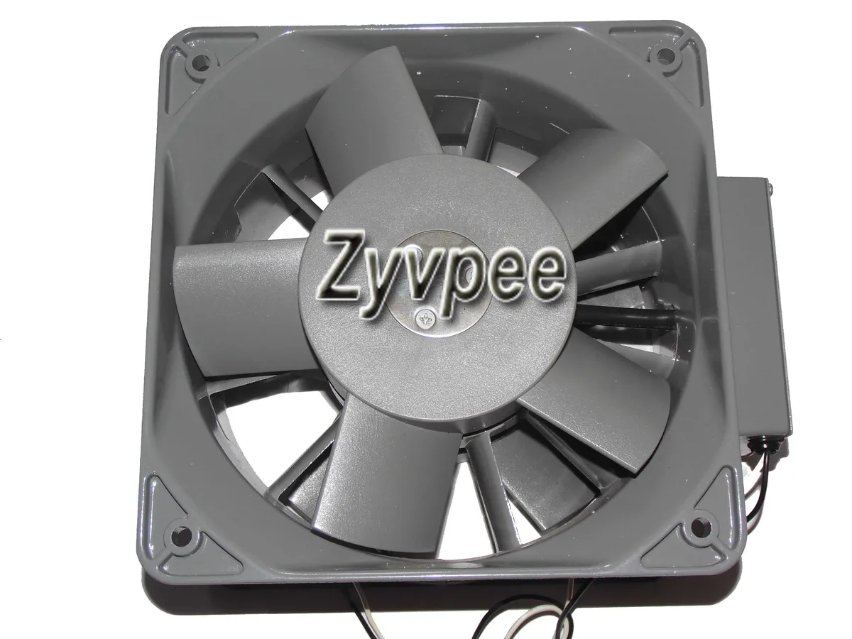 Zyvpee Zyvpee MRW18-DTA 180mm AC axial case fan 200V 50~60Hz 2-phase 2-wire .4~.5A 4uF Gray — 商品写真