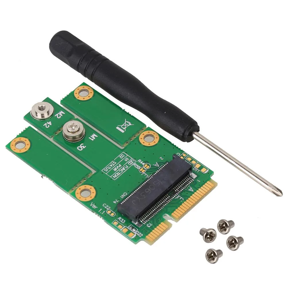 Qin Bo Electronics Qin Bo Electronics M.2 Key E to mPCIe Adapter 55x31mm — foto produk