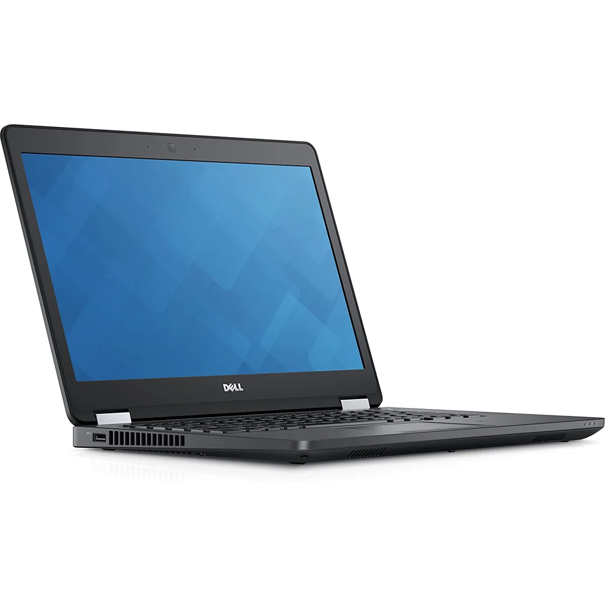 Silver Dell Latitude 5480 laptop closed showing 14 inch screen and keyboard