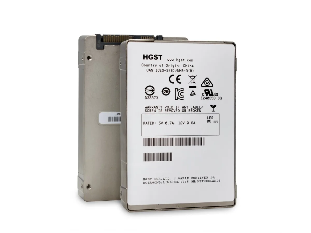 HGST HGST Ultrastar SSD1600MR HUSMR1616ASS200 1.6TB SAS 12Gb/s 2.5" enterprise SSD — photo du produit