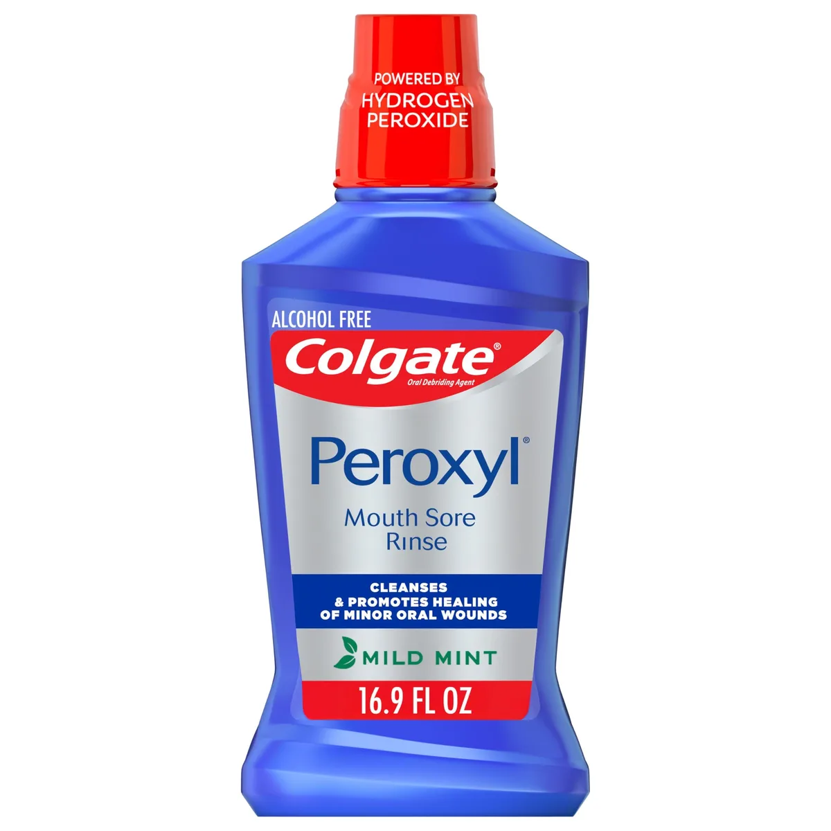 Colgate Peroxyl Alcohol Free Mouthwash 1.5% Hydrogen Peroxide 16.9 fl oz 10035000320299 — product photo