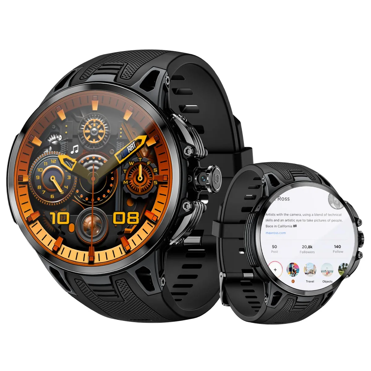 LOKMAT LOKMAT APPLLP 4 PRO 4G Smartwatch 1.75" AMOLED 3GB 32GB Black — zdjęcie produktu