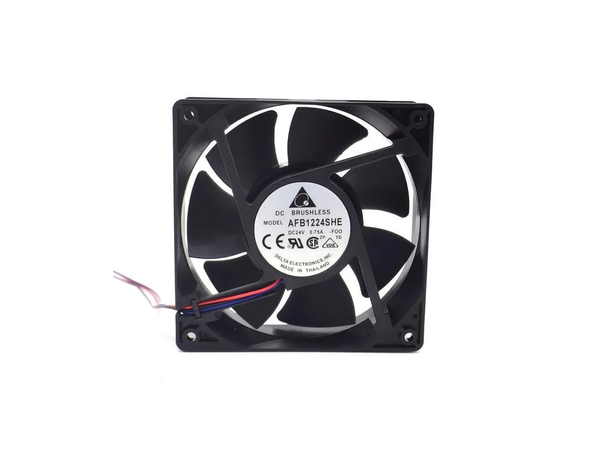 Fans Fans AFB1224SHE 12038 24V 0.75A 120x120x38mm case fan — صورة المنتج