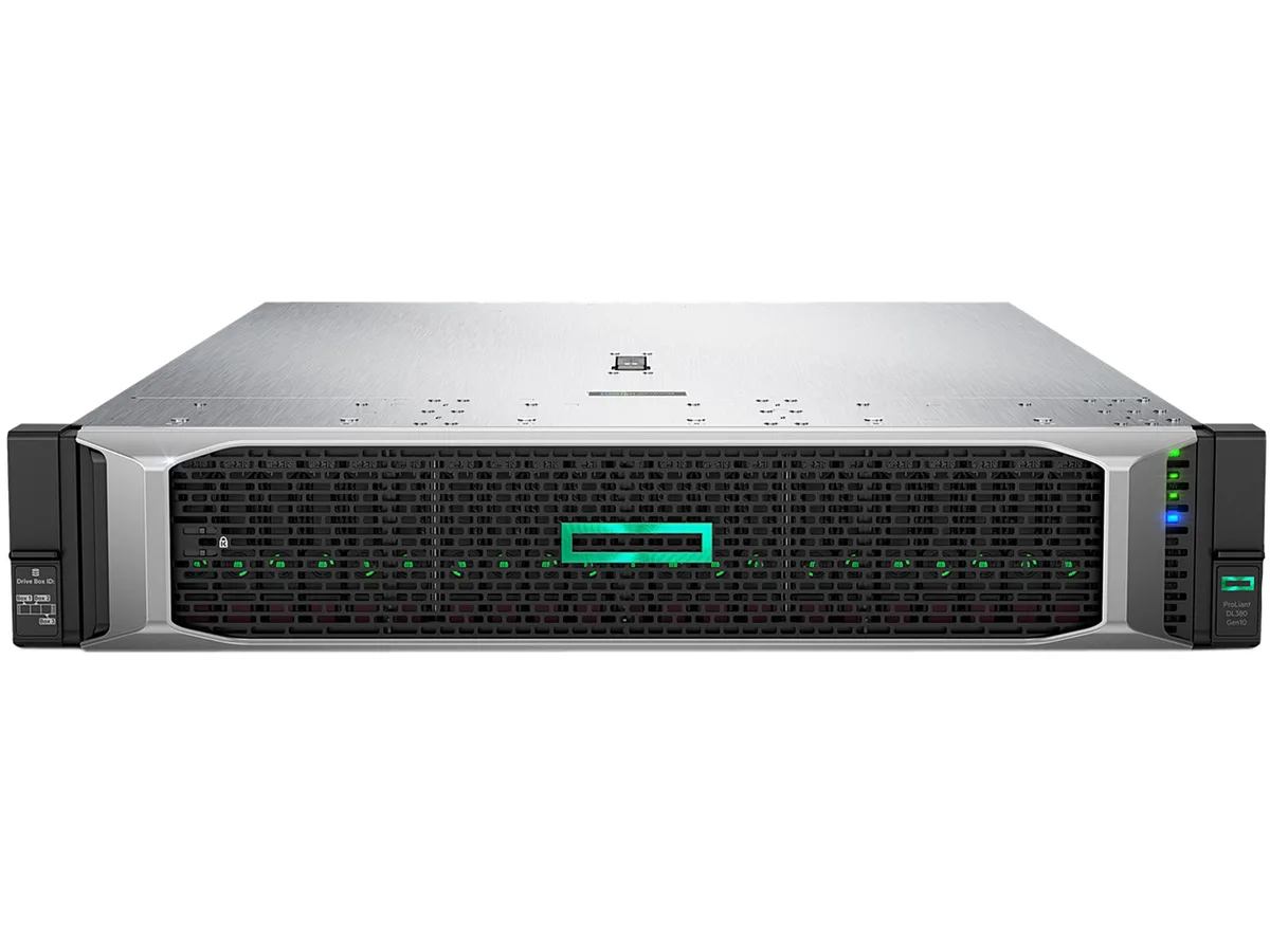 HPE HPE ProLiant DL380 Gen10 P24841-B21 2U rack server Xeon Silver 4210R 10-core 2.4 GHz 32 GB DDR4 P408i-a 800W — product photo