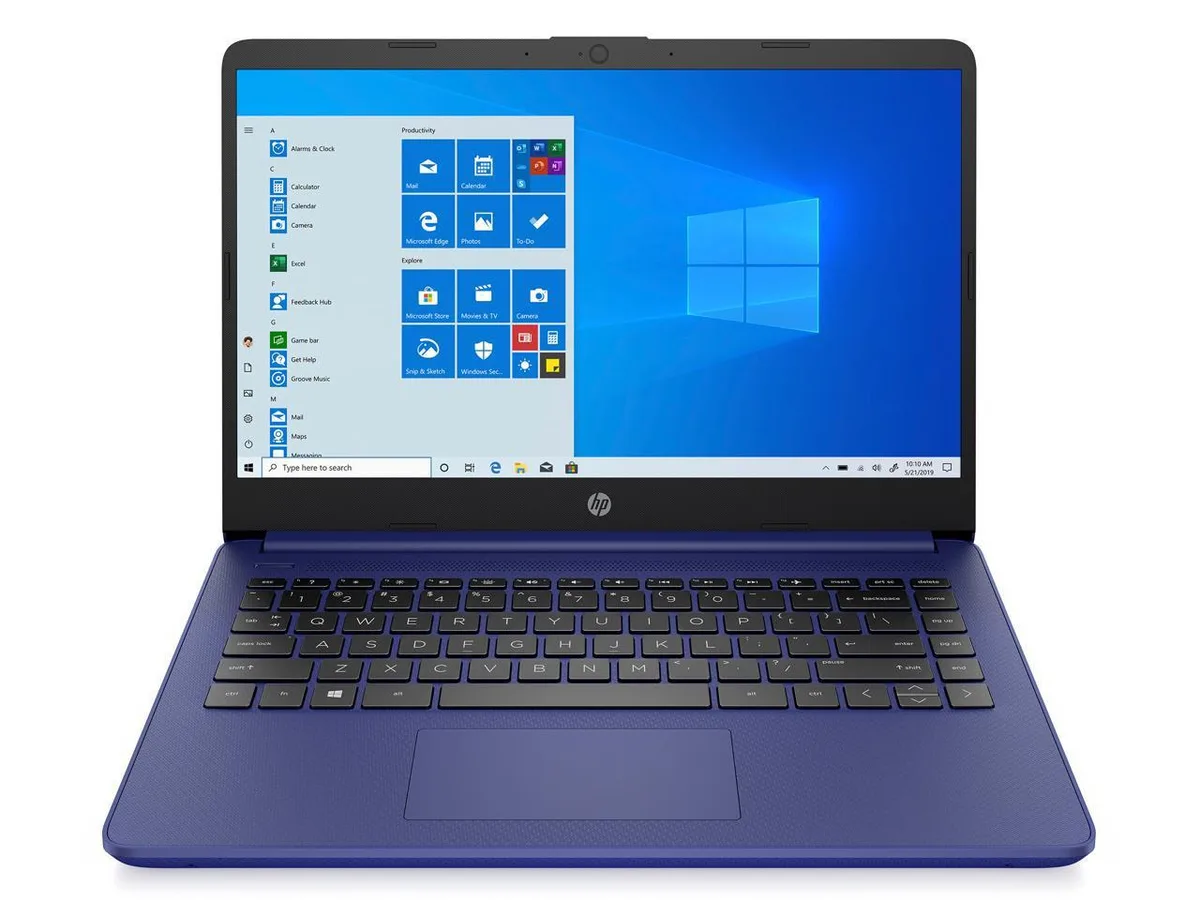 Indigo Blue 14 inch HP laptop with HD display