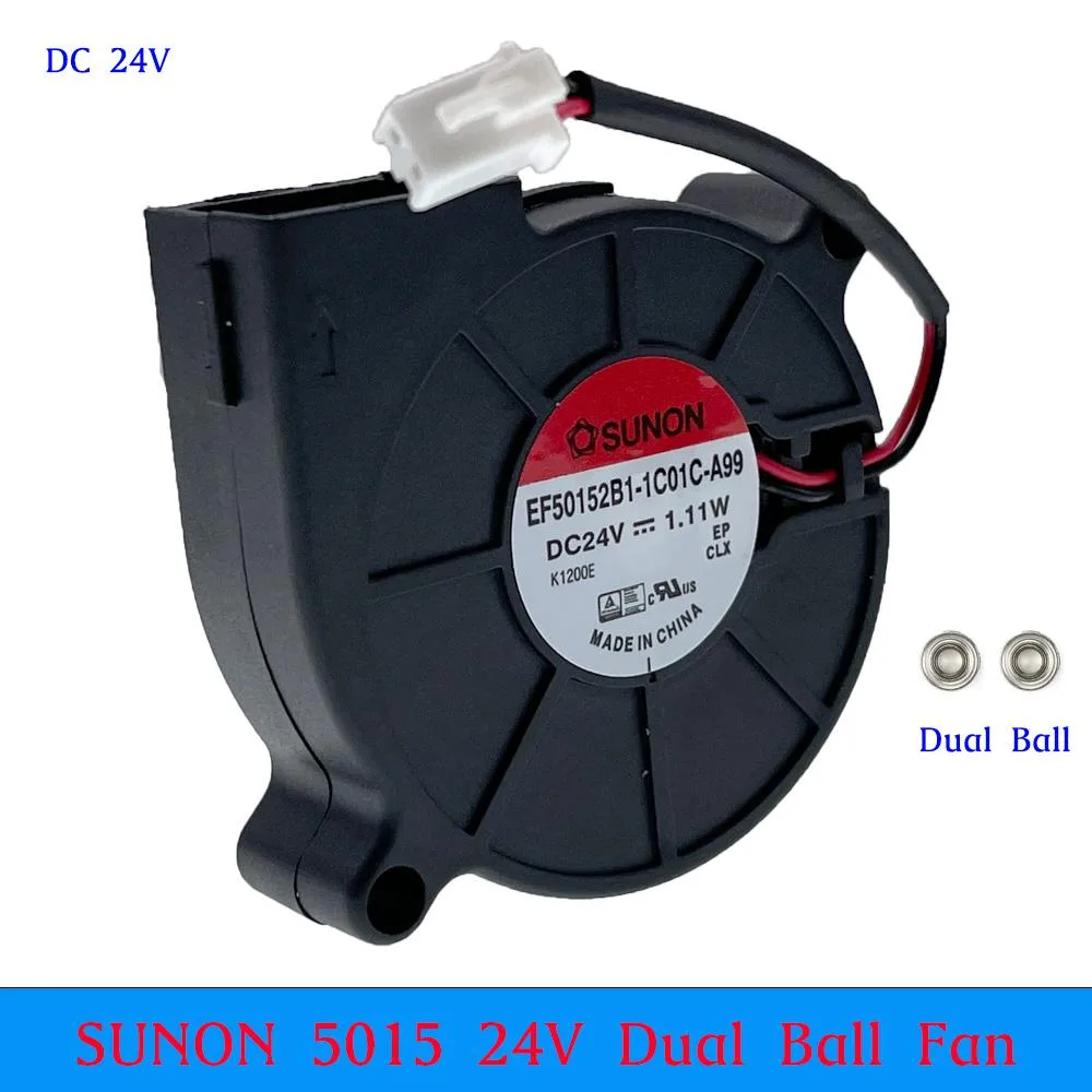 SXDOOL SXDOOL EF50152B1-1C01C-A99 case fan 5015 24V 5000RPM 4.2CFM — product photo