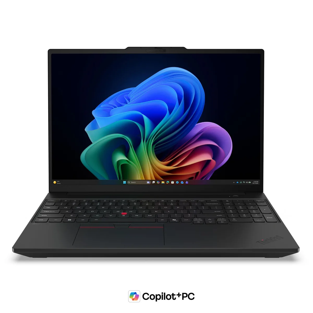Lenovo ThinkPad T16 Gen 5 AMD laptop, 16 inch screen, dark matte finish
