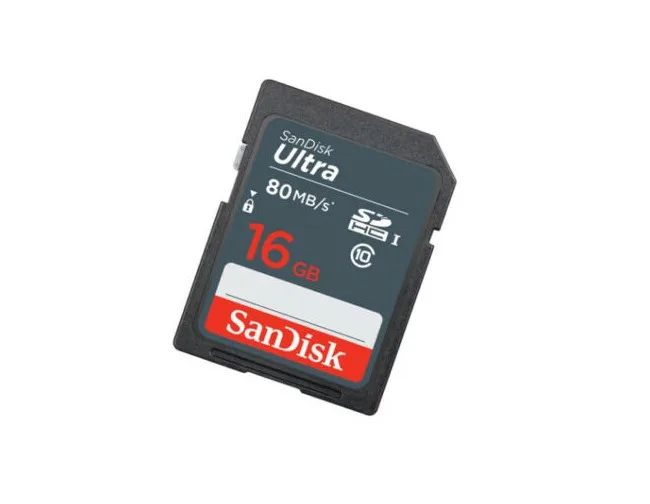 SanDisk SanDisk Ultra SDHC 16GB Class 10 80MB/s UHS-I memory card — vörumynd