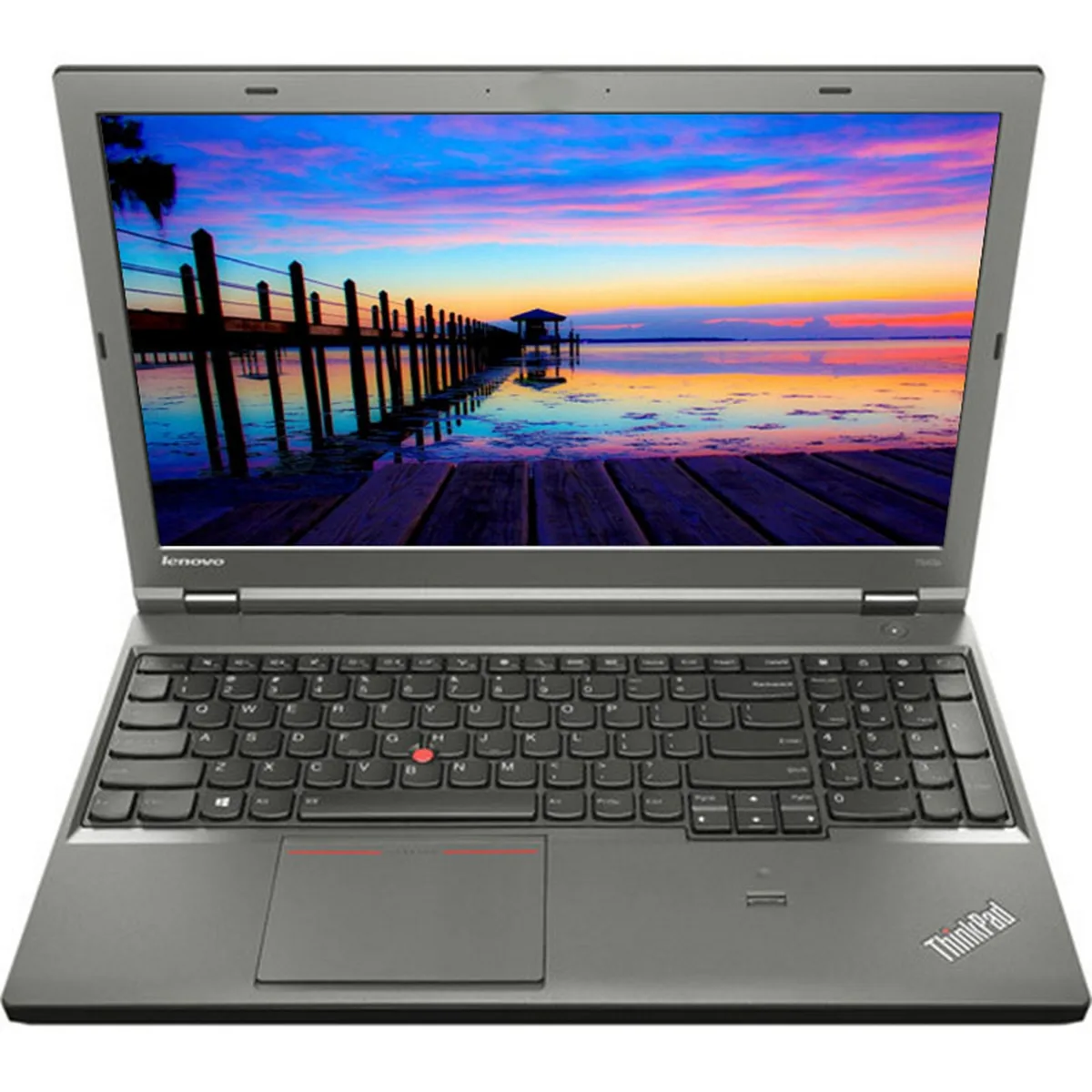 Black Lenovo T540P laptop closed on a flat surface