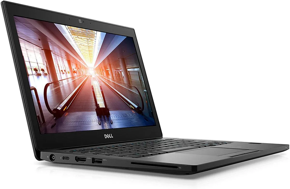 Silver Dell Latitude 7290 laptop, 12.5 inch screen, closed lid