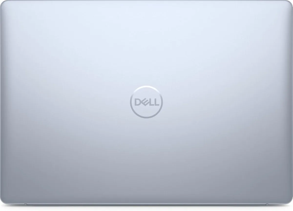 Silver 16-inch touchscreen laptop with ice-blue backlit keyboard and fingerprint reader