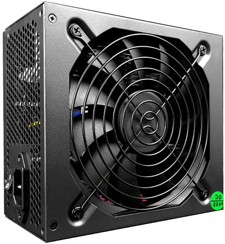 Black ATX mining PSU 165x150x85cm 14cm fan 1800W 12V