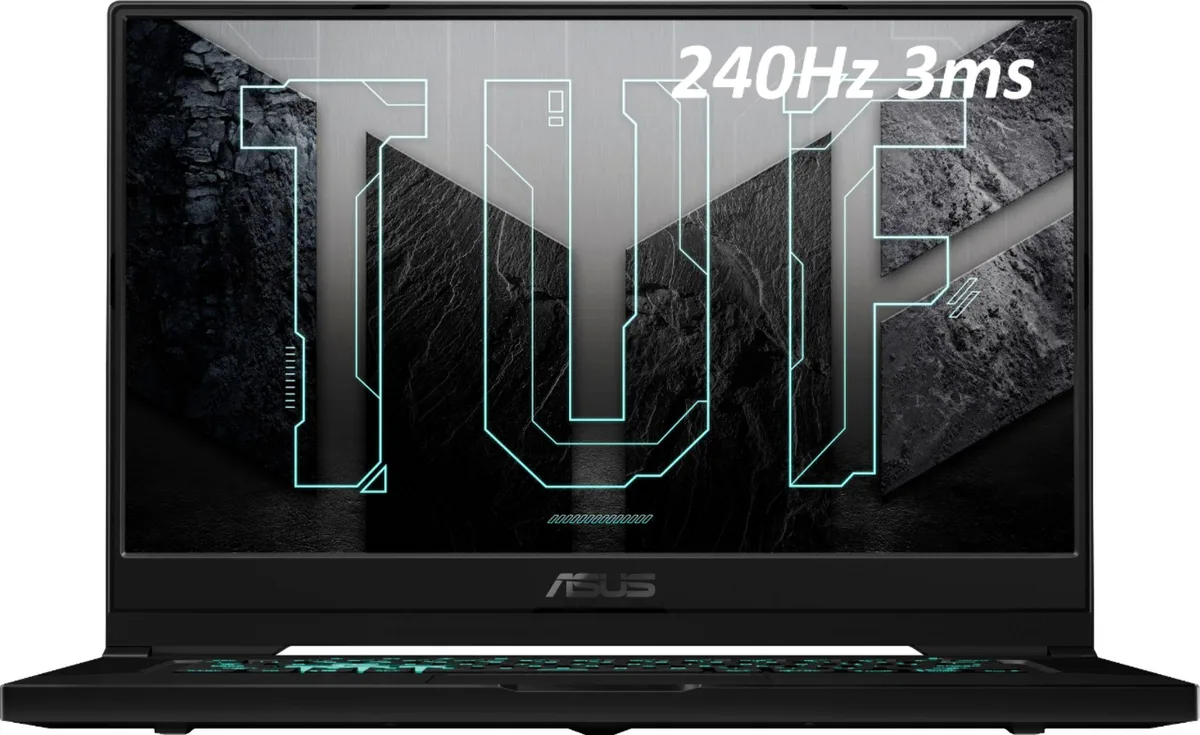 ASUS ASUS TUF Dash 15 FX516PR gaming laptop i7-11370H 24GB 1TB RTX 3070 240Hz — product photo